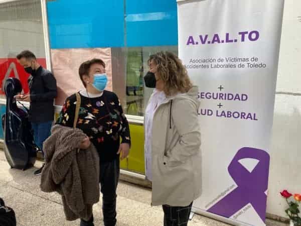 Toledo respalda a la Asociación de Víctimas de Accidentes Laborales en su acto de homenaje y reivindicación