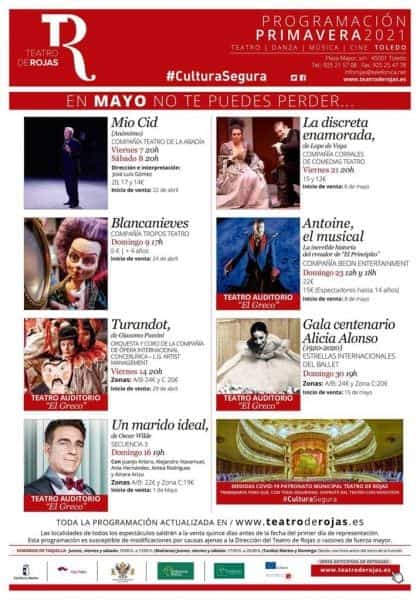 Toledo reafirma su compromiso con la cultura segura y programa siete nuevos espectáculos en el Teatro de Rojas