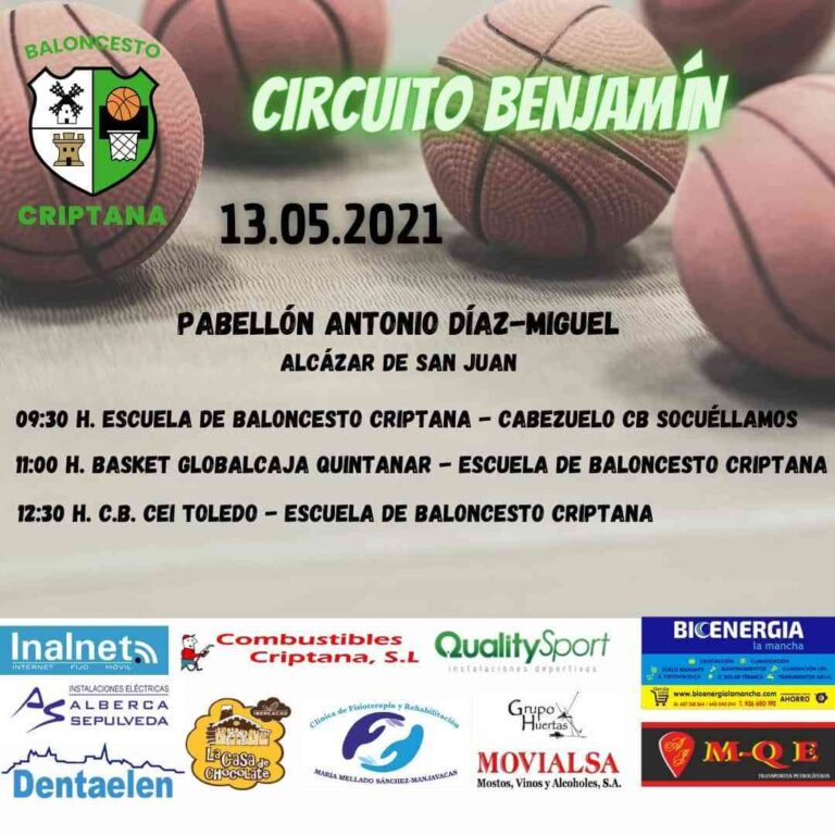 Se espera un gran fin de semana para los equipos de baloncesto Criptana