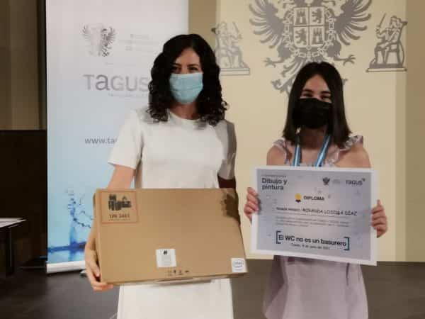 Toledo y Tagus entregan los premios del IV Concurso Escolar de Dibujo y Pintura con el lema ‘El WC no es un basurero’