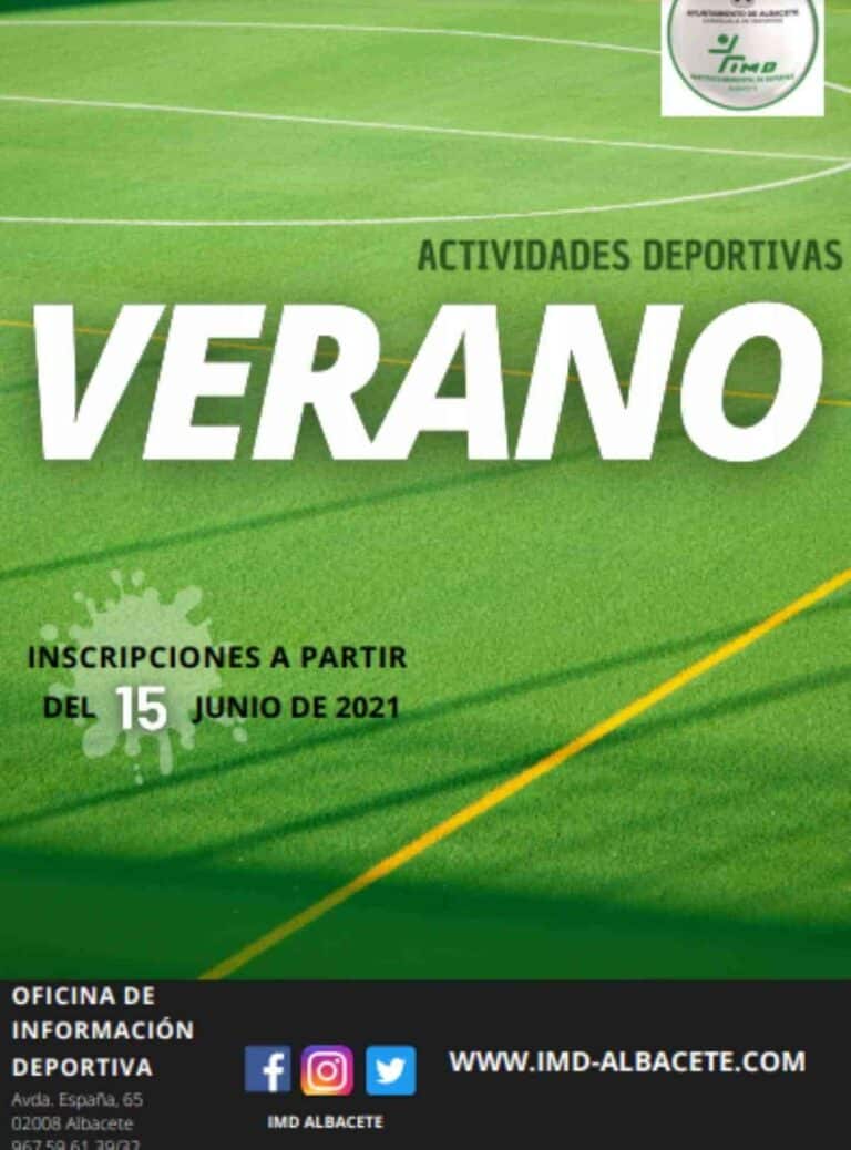 Inscripciones en las actividades deportivas de verano IMD de Albacete desde el 15 de junio
