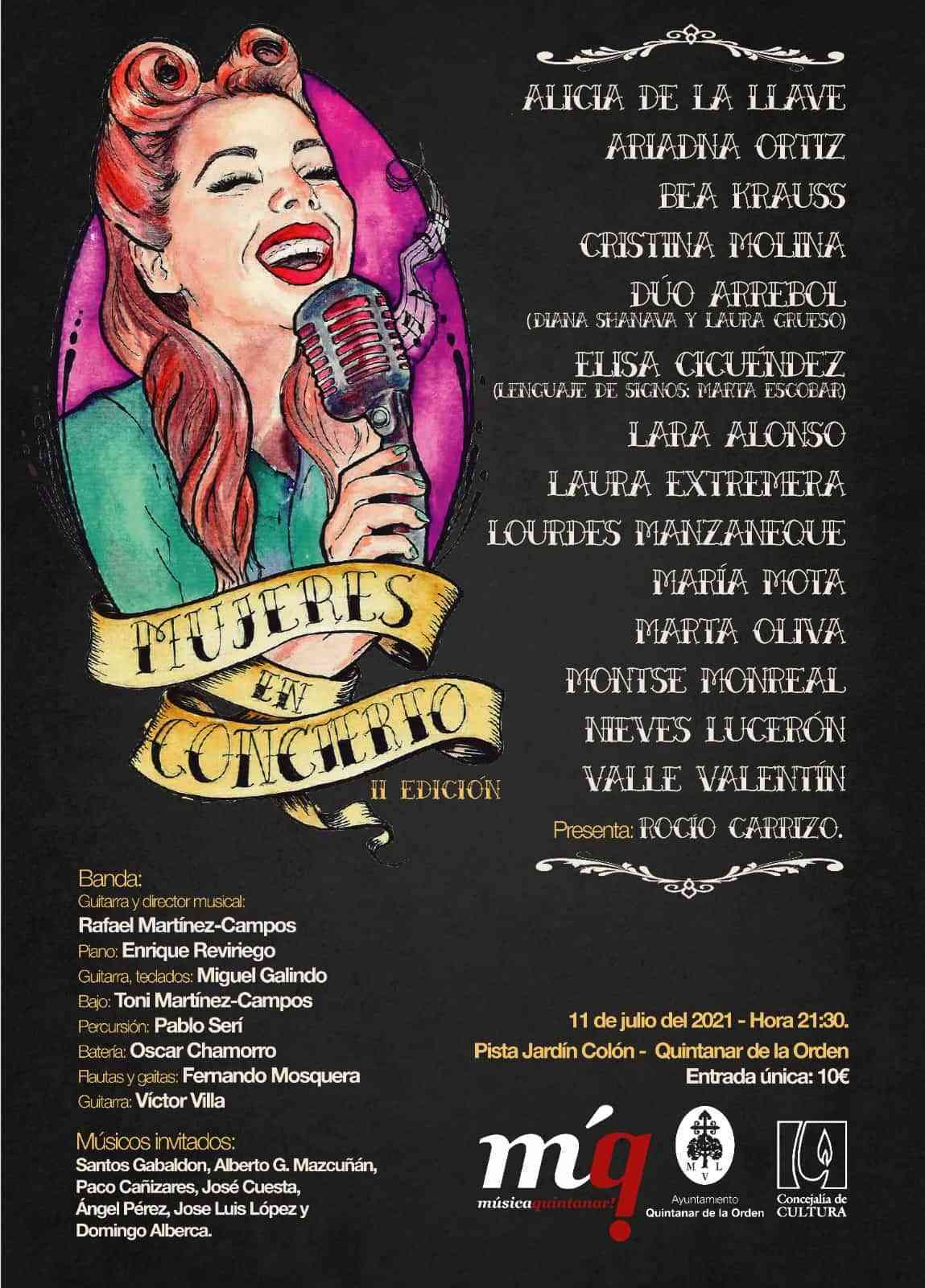 Mujeres en Concierto volverá a Quintanar para dar visibilidad a las mujeres artistas