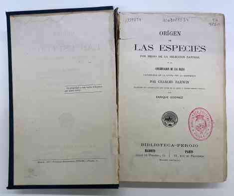 La primera edición en español del ‘Origen de las Especies’ de Darwin vuelve restaurado a la Biblioteca Pública del Estado de Ciudad Real
