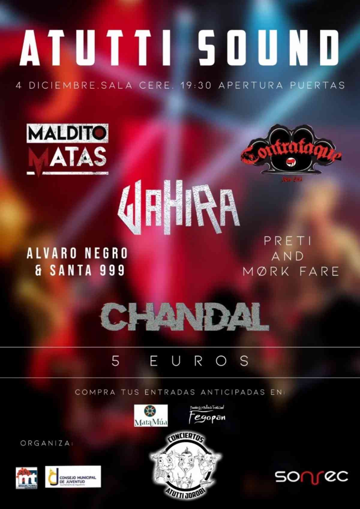 Concierto de «Atutti Sound» el 4 de diciembre en el CERE de Miguelturra a partir de las 19:30 horas
