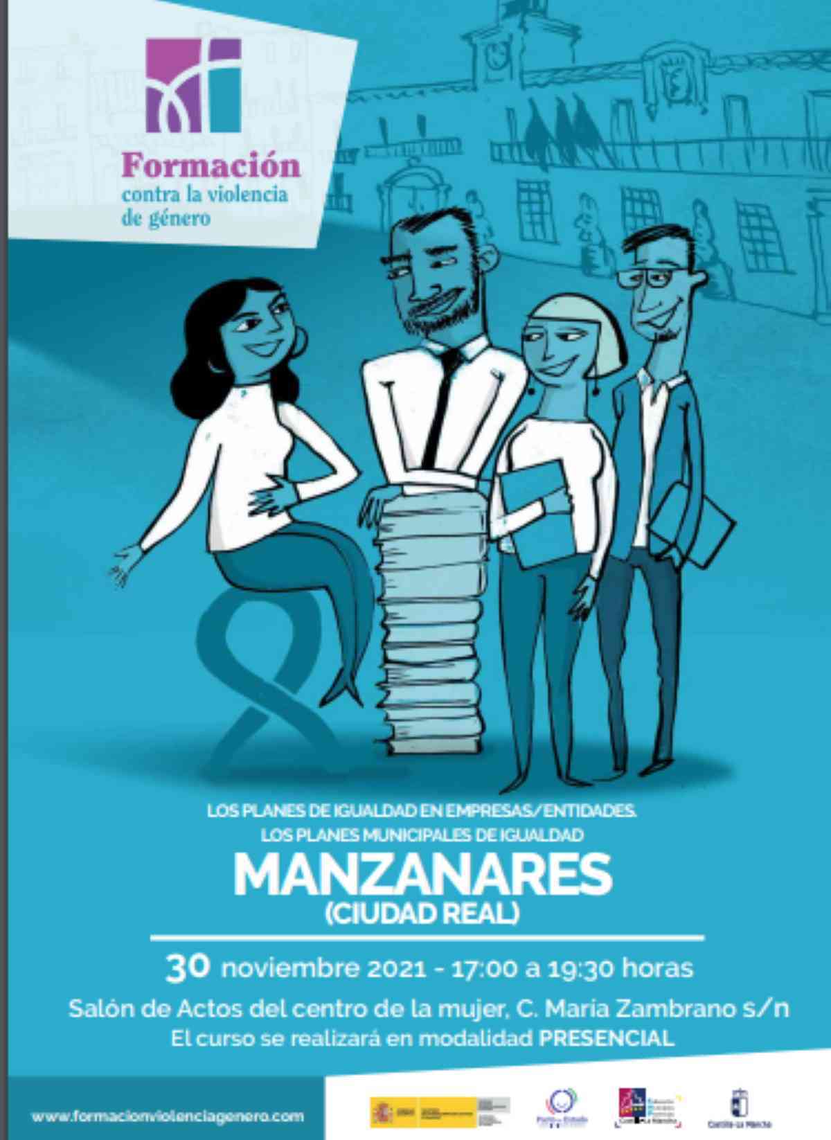 Los planes de igualdad en empresas y entidades en el Salón de actos del Centro de la Mujer de Manzanares el 30 de noviembre