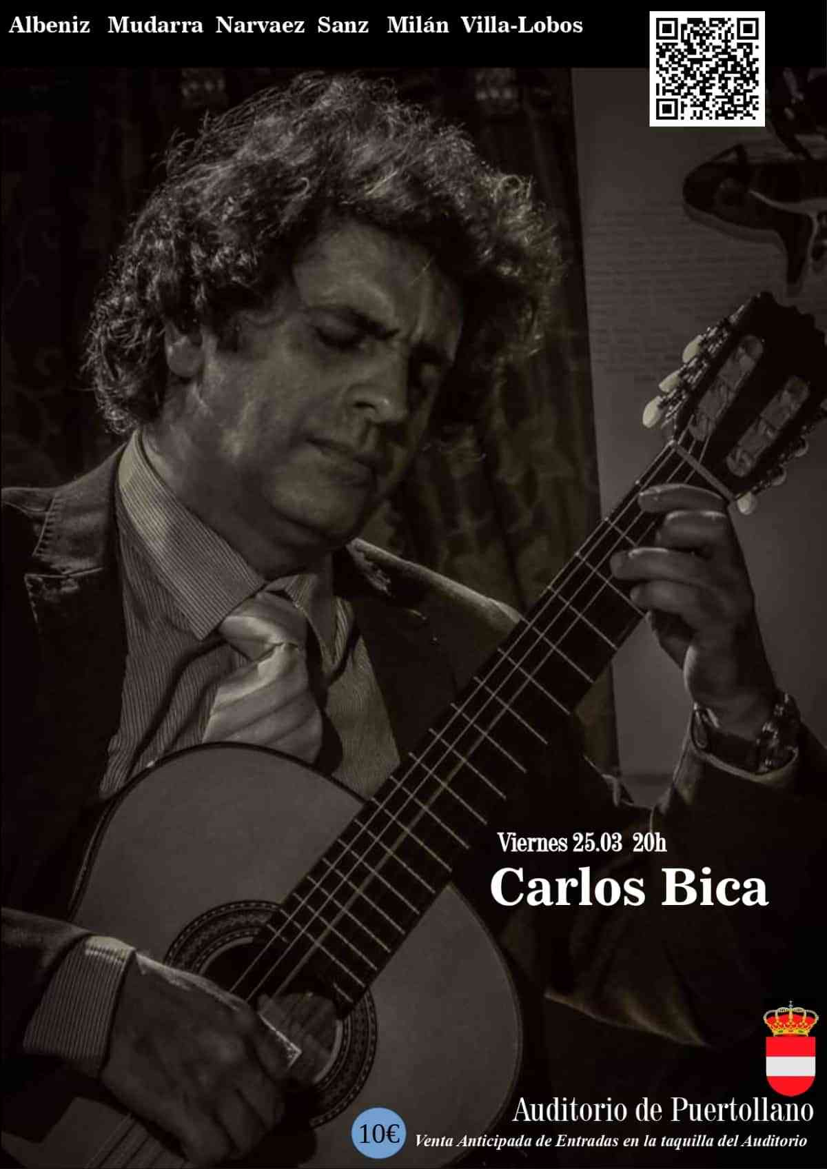 El guitarrista Carlos Bica ofrecerá su concierto “Cielos de España” este viernes 25 de marzo en Puertollano