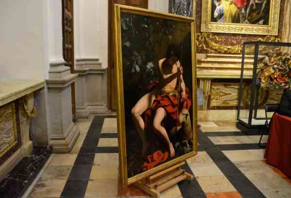 El vicealcalde asiste a la presentación de ‘San Juan en el Desierto’, pintura de Caravaggio recién restaurada que se conserva en la Catedral