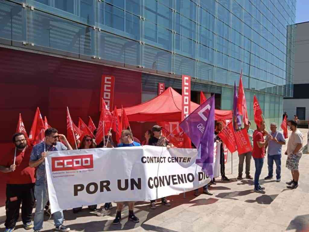 Masivo respaldo en los Contact Center de CLM a la huelga estatal por el convenio colectivo