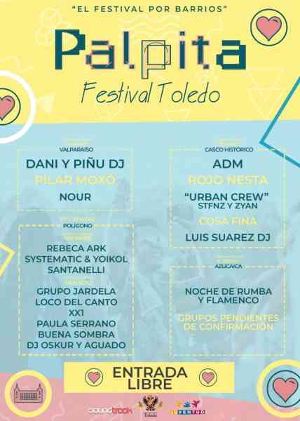 A partir de este sábado vuelve ‘Toledo Palpita’ con destacados grupos toledanos, en barrios y con propuestas gratuitas hasta el 4 de junio