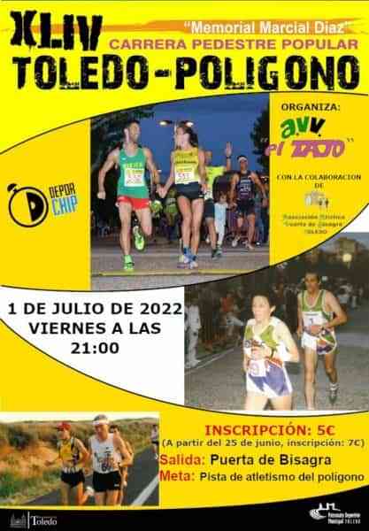 La carrera pedestre Toledo-Polígono volverá a celebrarse en la calle el próximo 1 de julio con un máximo de 500 participantes