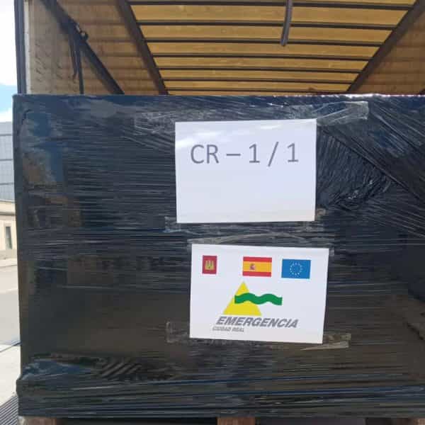 El SCIS de Ciudad Real colabora con material técnico en un convoy español que se enviará a los bomberos de Ucrania
