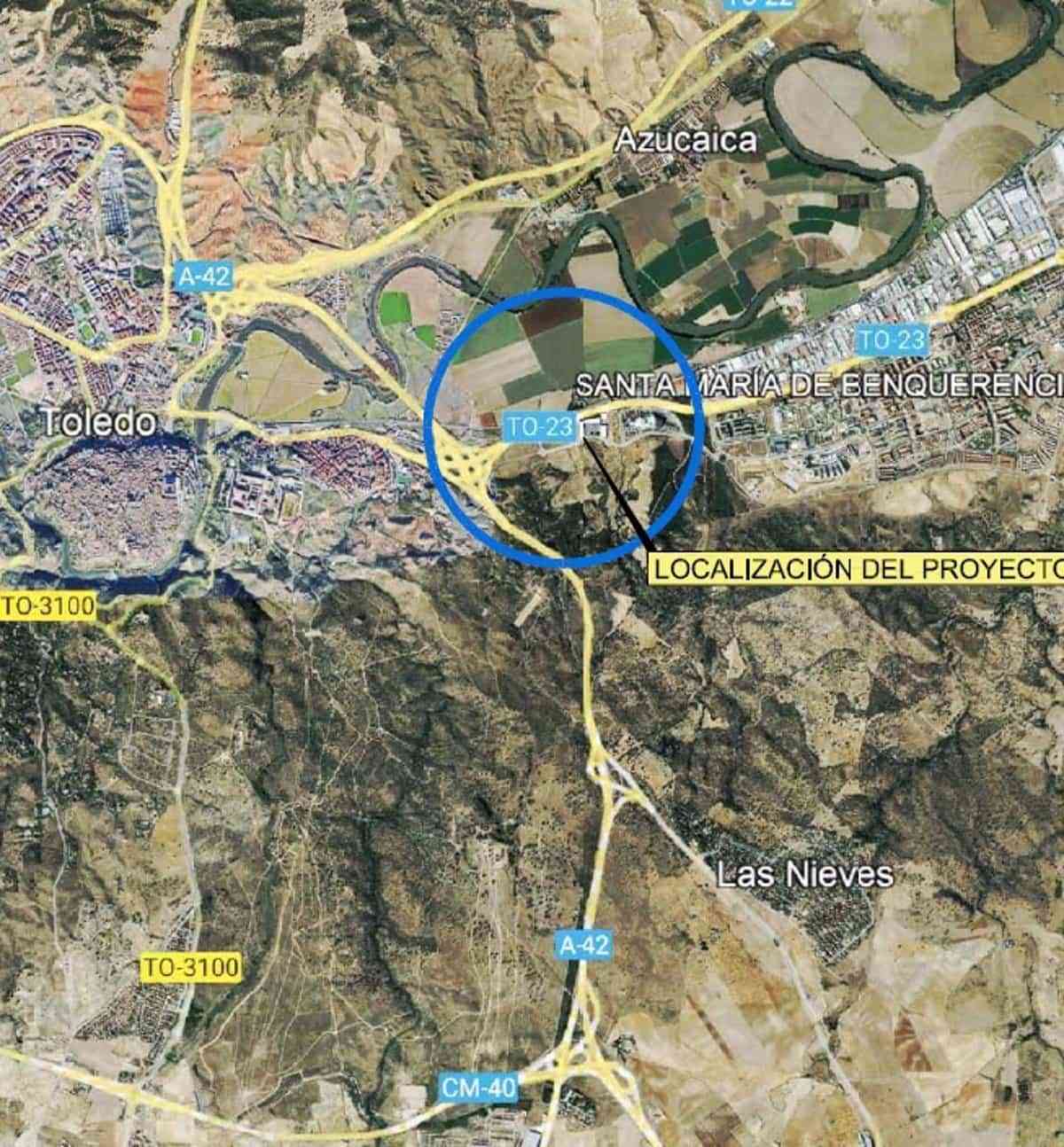 A información pública la obra del tercer carril de la TO-23 en el enlace con la A-42 en Toledo por 4 millones de euros