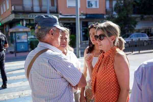 Milagros Tolón destaca en la visita a las obras de Barber el potencial de Palomarejos, un barrio “que vamos a impulsar”
