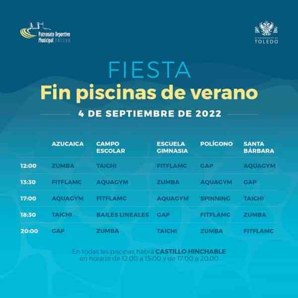 La temporada de verano en las piscinas municipales en Toledo concluirá el 4 de septiembre con una fiesta y actividades deportivas