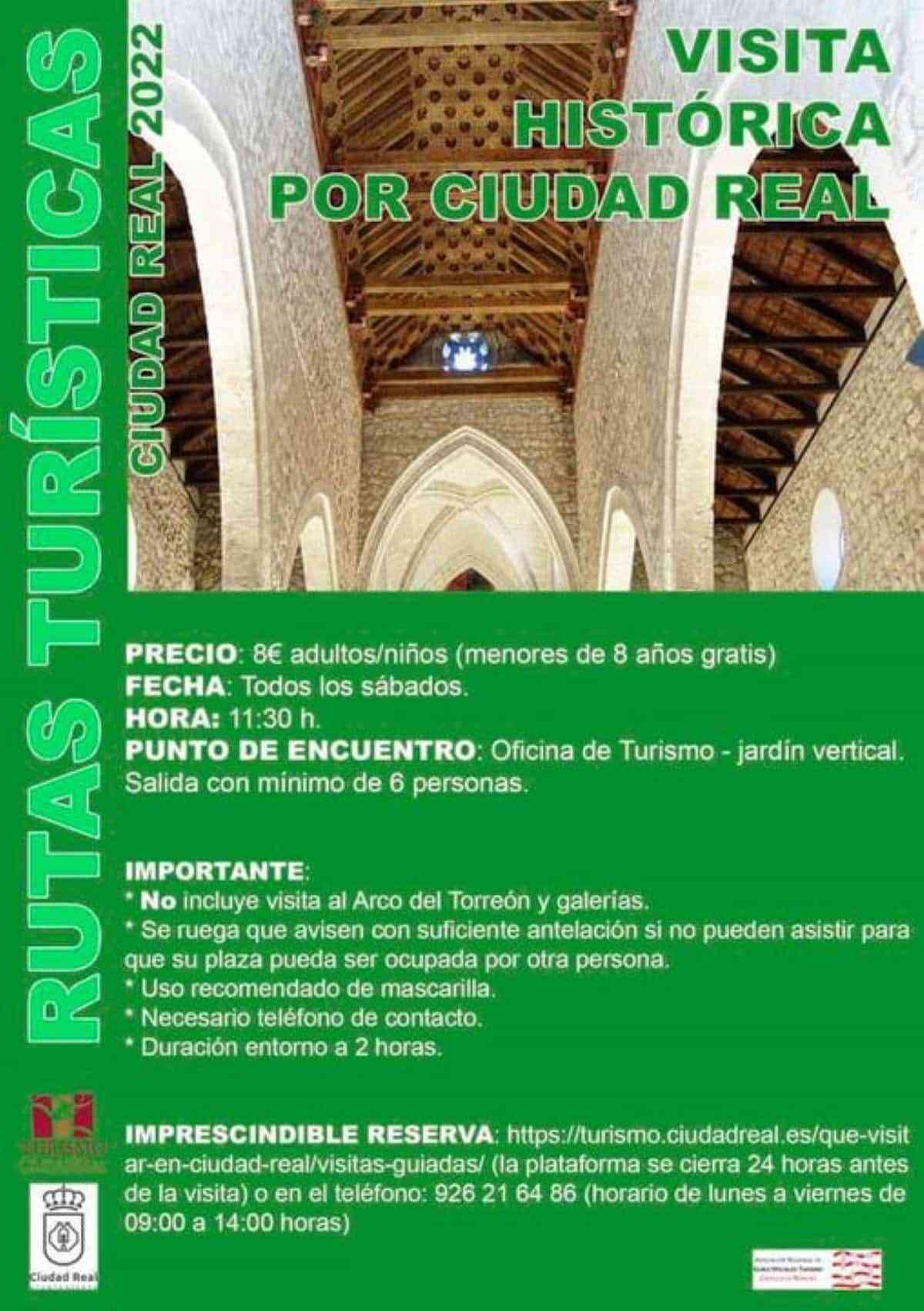 Visita histórica por Ciudad Real todos los sábados, organizadas por la Oficina de Turismo