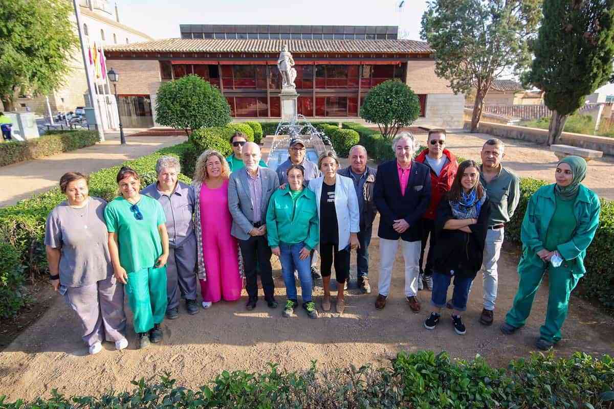 Participantes de los programas de empleo de Toledo recuperan la fuente y el mirador de Sisebuto