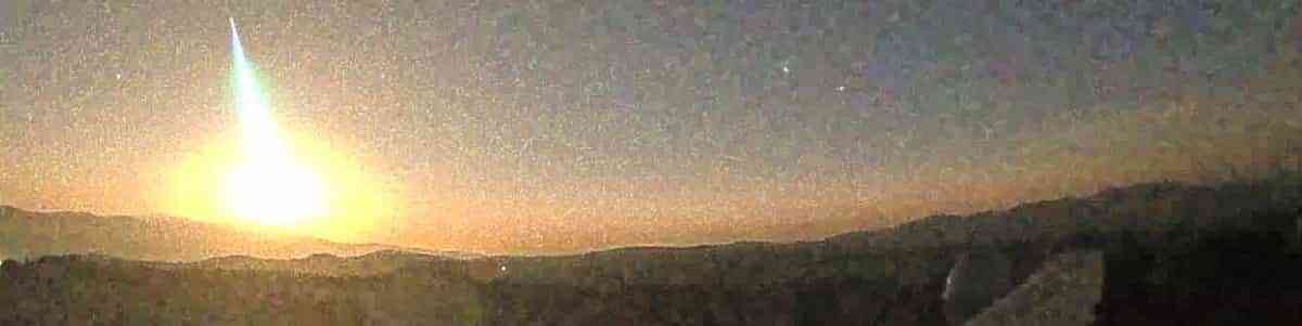 Una bola de fuego de origen asteroidal sobrevuela a 53.000 kilómetros por hora varias provincias, Toledo entre ellas