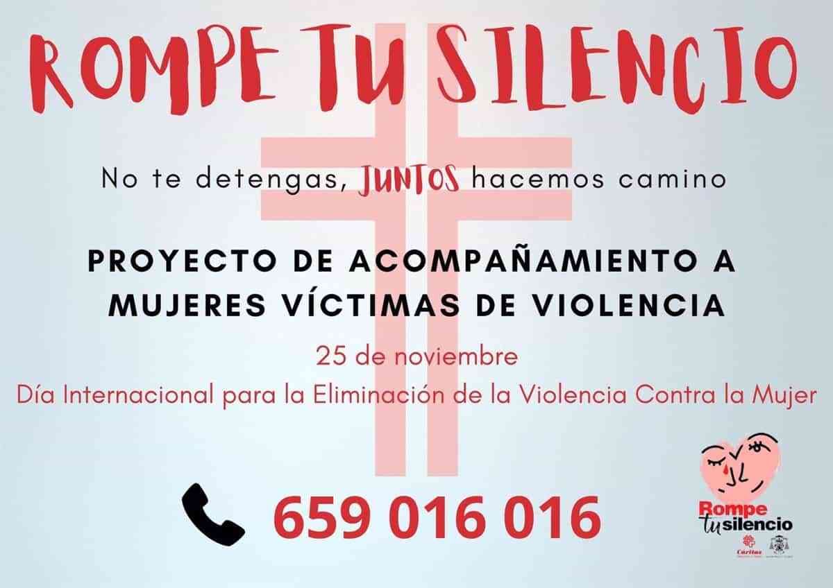 El proyecto 'Rompe tu silencio' de Cáritas Toledo recibe las demandas de 196 mujeres y 296 mejores en cuatro años