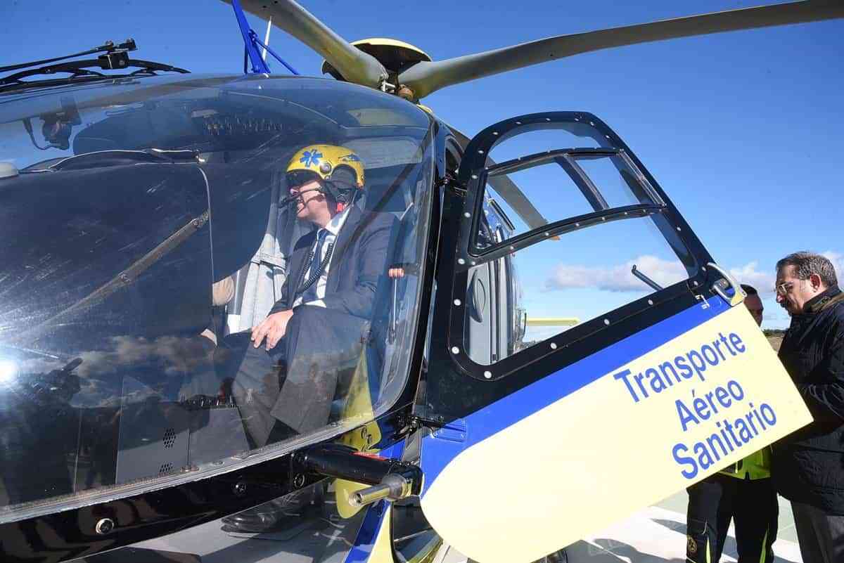 Los helicópteros de transfusión sanguínea extrahospitalaria en C-LM: disponibles las 24 horas para atender a pacientes
