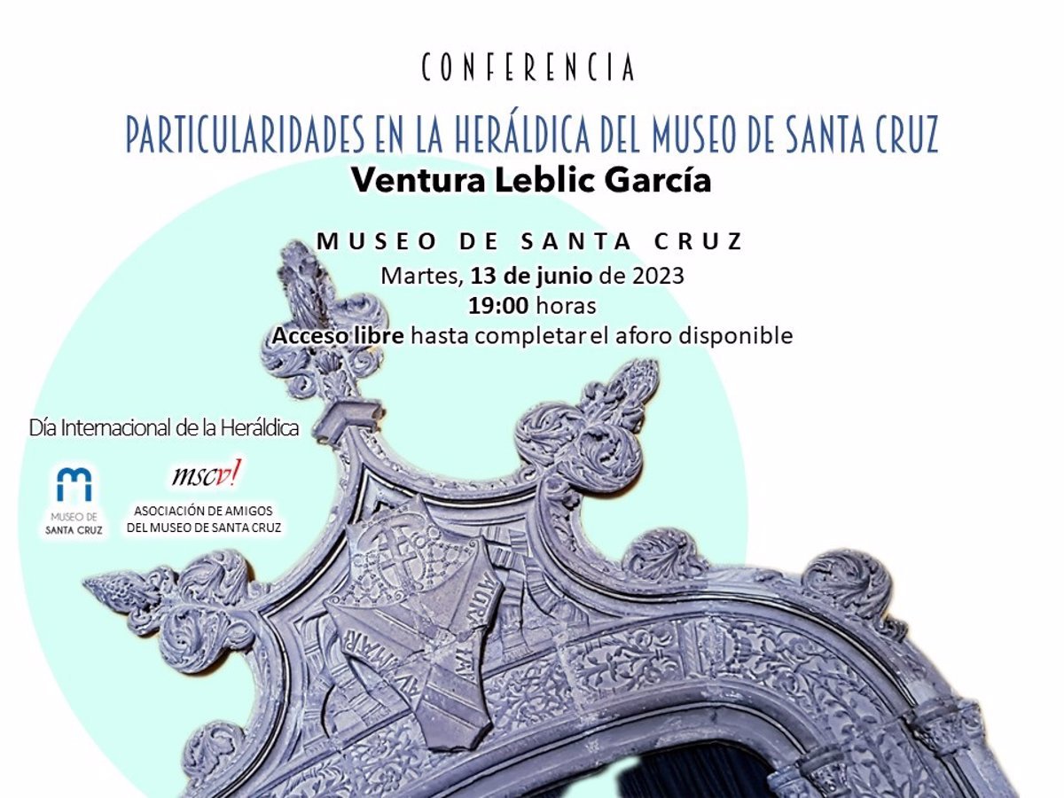 El martes se presentará la conferencia de Ventura Leblic sobre la heráldica en el Museo de Santa Cruz de Toledo