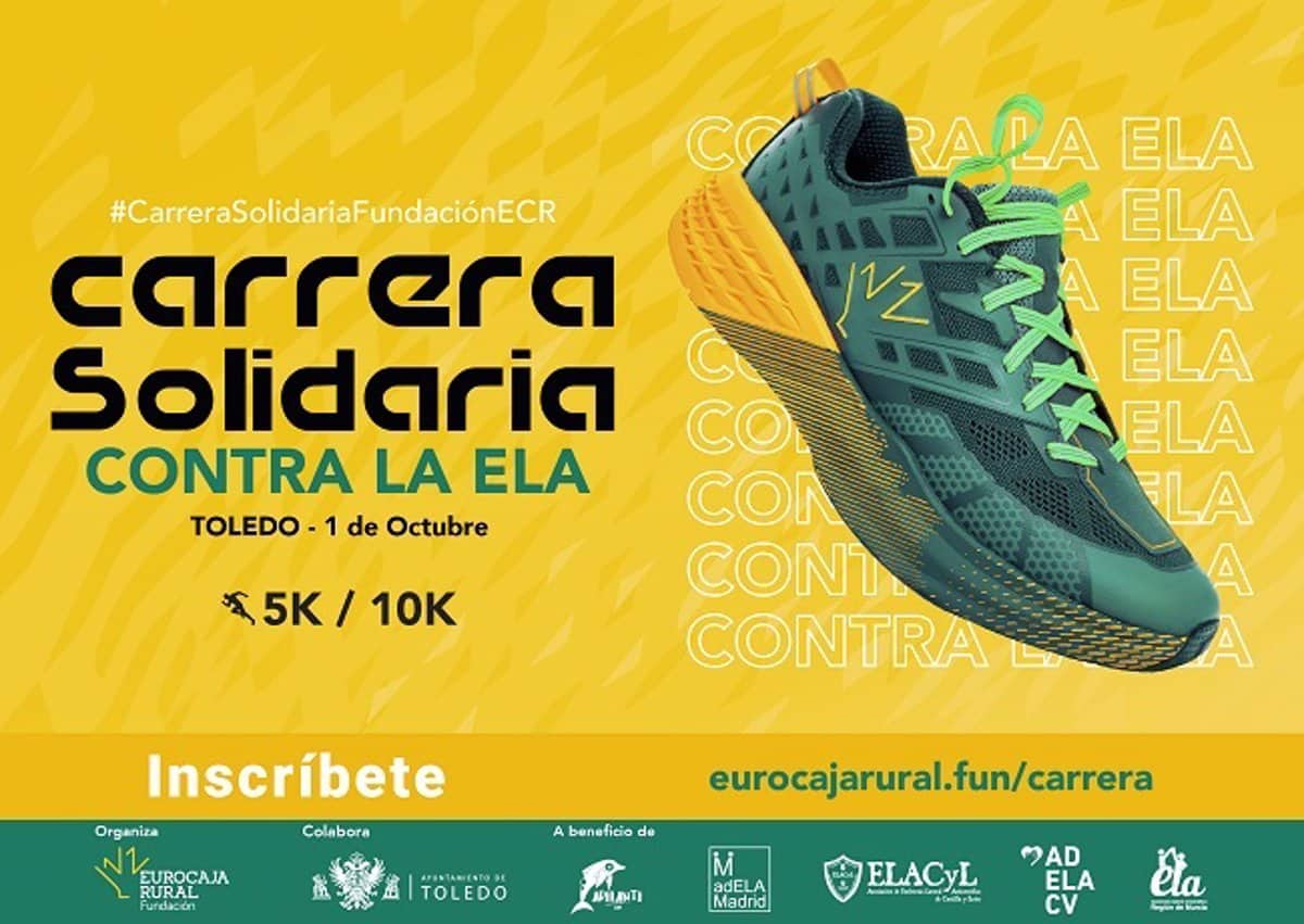 Inscripciones abiertas para la XI edición de la ‘Carrera Solidaria’ contra la ELA de Eurocaja Rural en Toledo el 1 de octubre