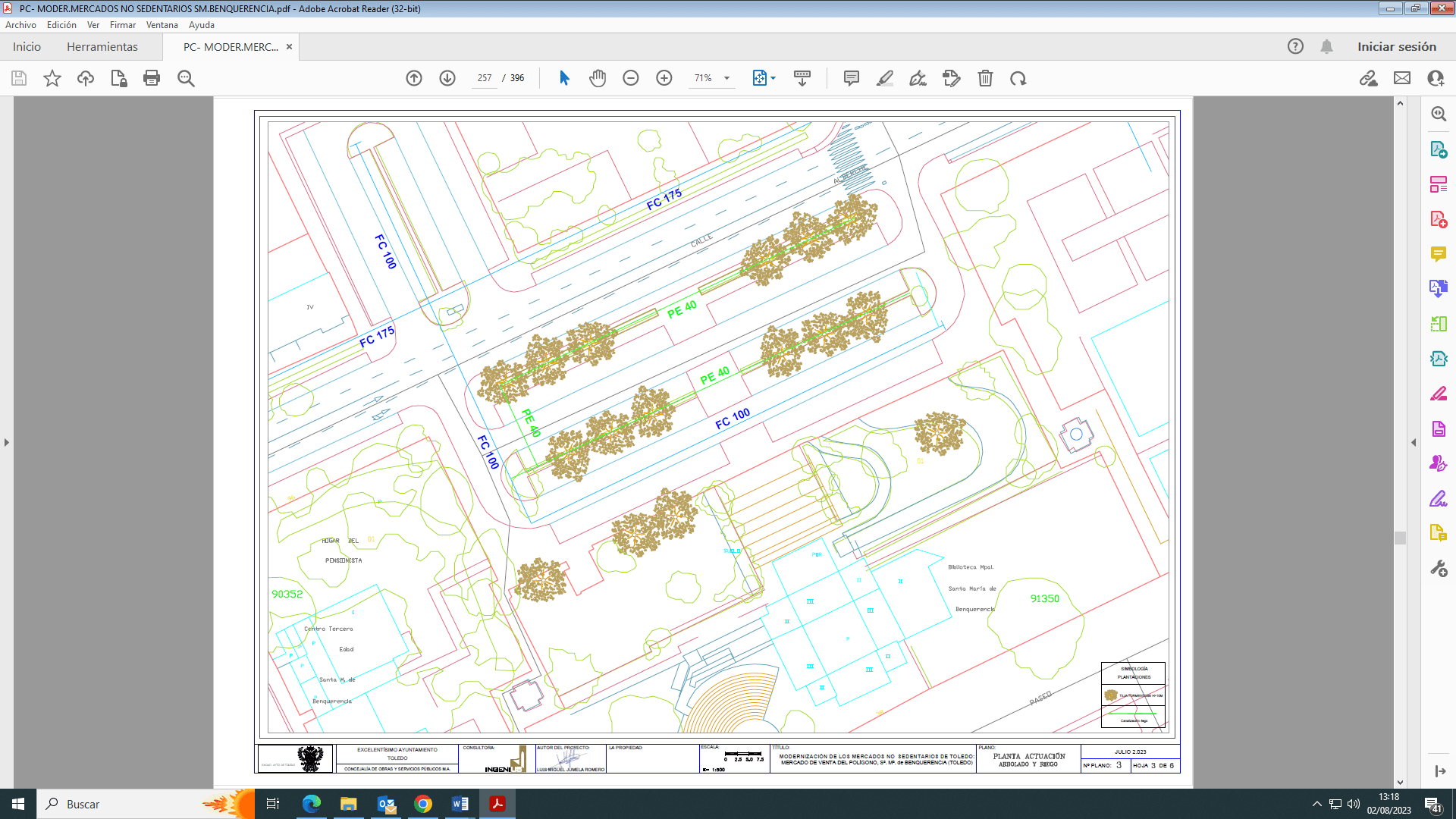 Presentación del proyecto de modernización del mercadillo de Santa María de Benquerencia por parte del Ayuntamiento de Toledo