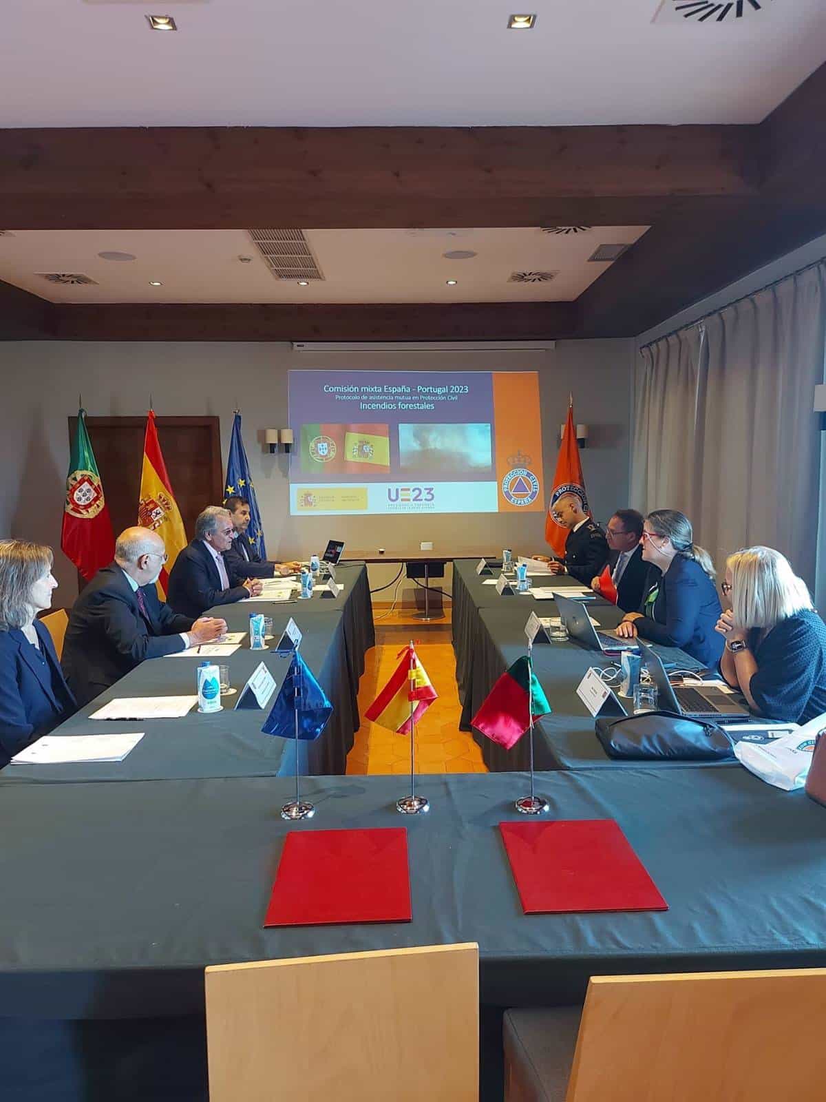 España y Portugal renuevan compromiso de cooperación en Protección Civil y asistencia mutua en encuentro bilateral