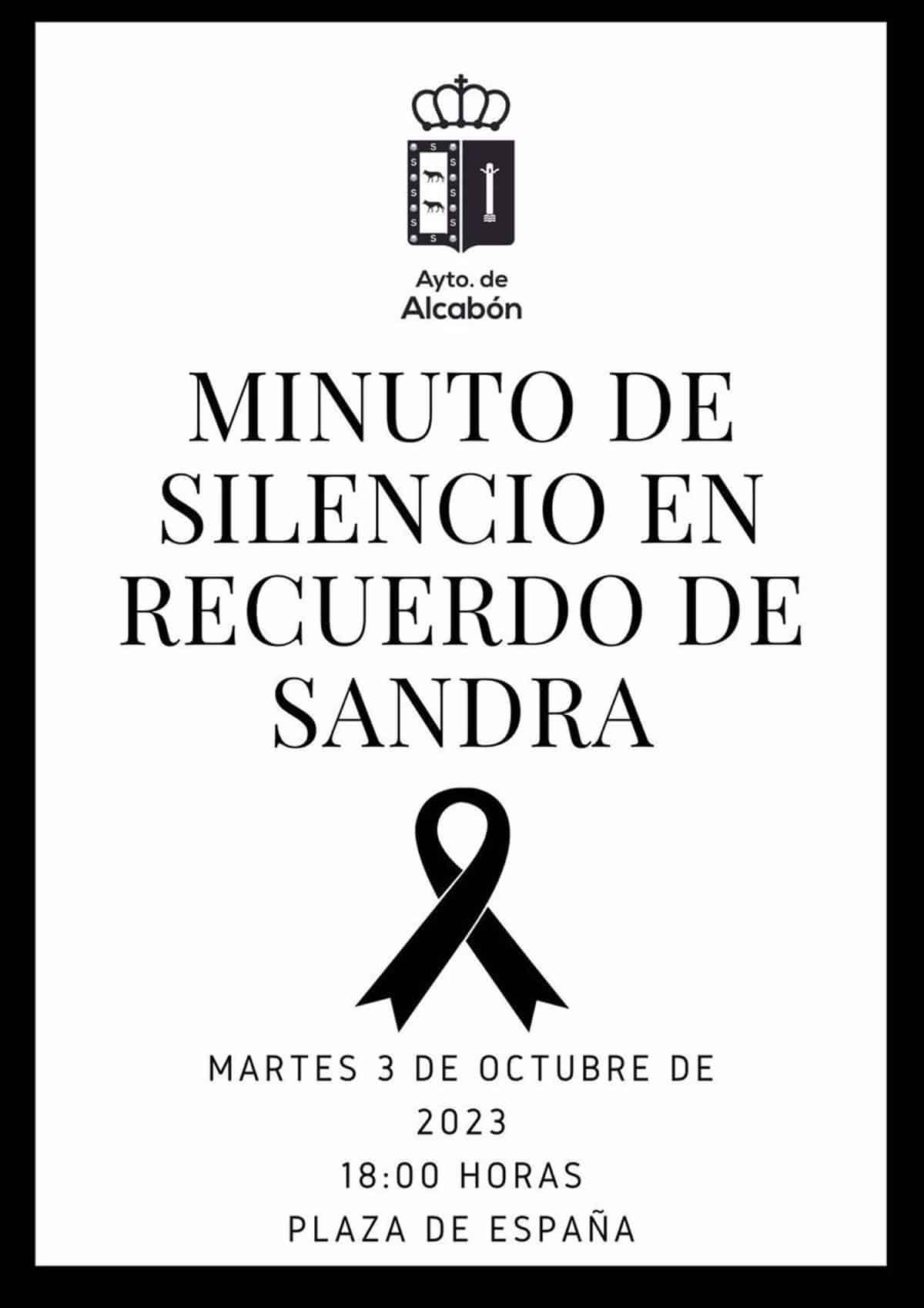 Alcabón guarda un minuto de silencio en memoria de mujer víctima de violencia de género