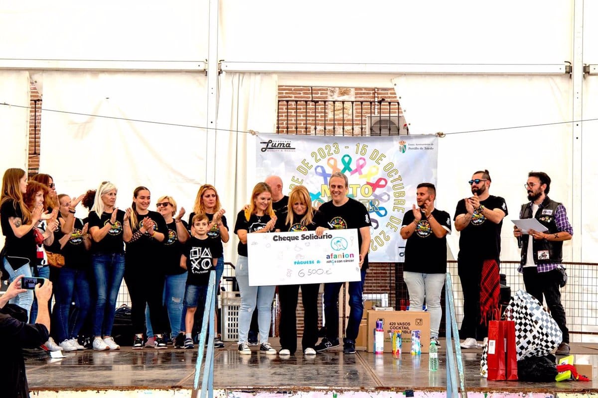‘MotoVSCáncer’ logra recaudar 8.500 euros para ayudar a Familias de Niños con Cáncer en Portillo de Toledo