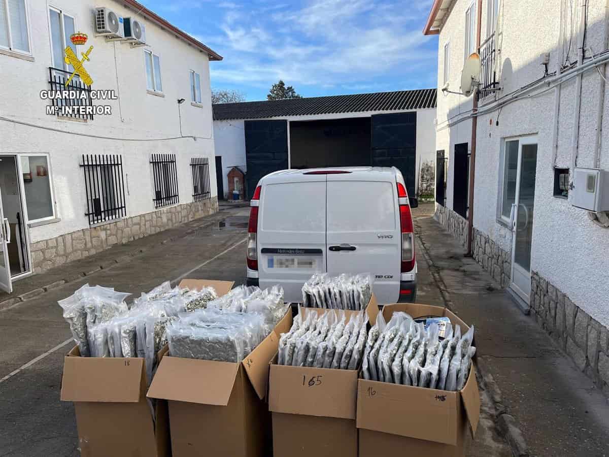 Operativo antidrogas en Santa Olalla lleva a la confiscación de 218 kilos de marihuana