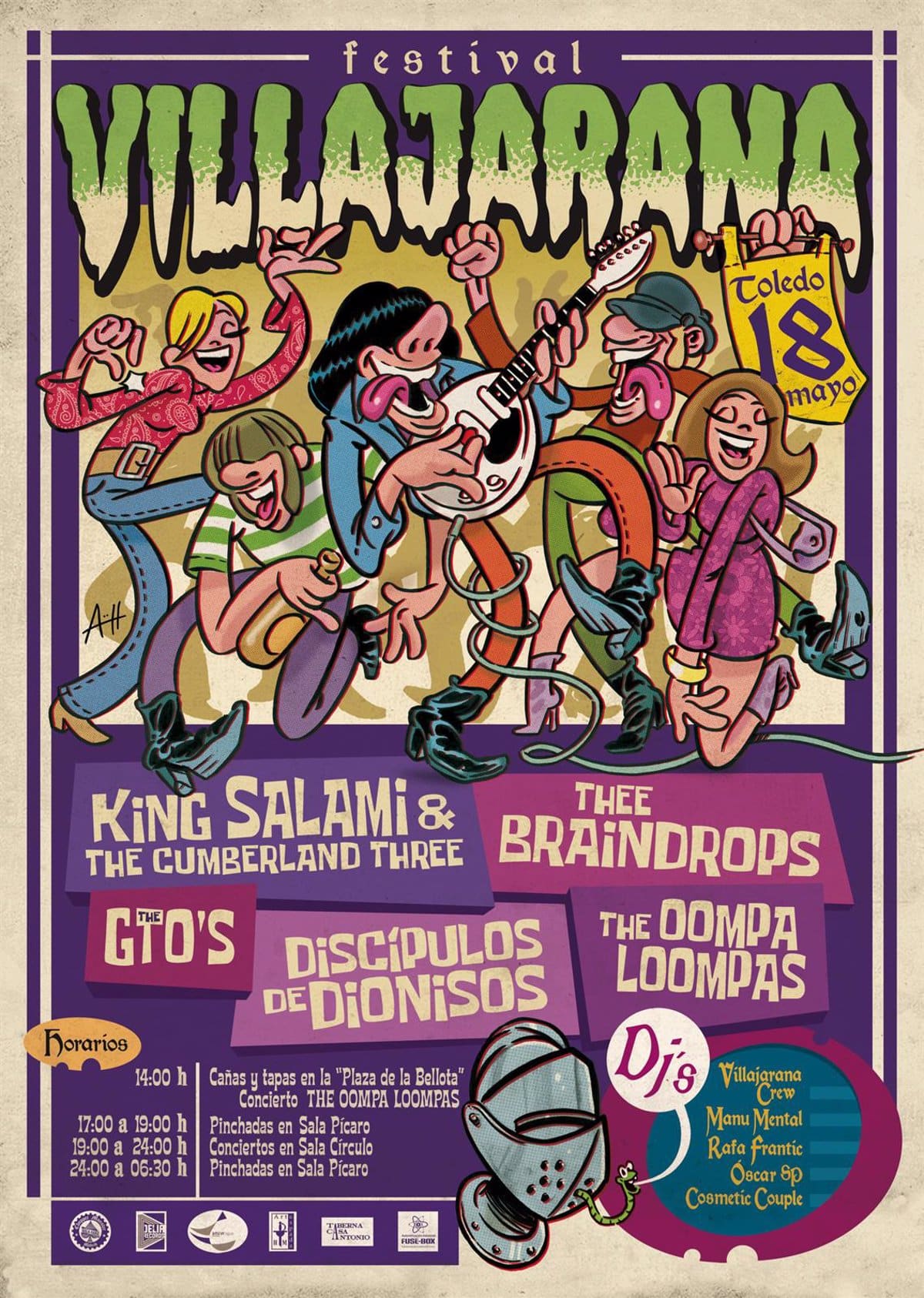 El Villajarana revivirá el espíritu del rock en Toledo con eventos en múltiples escenarios el 18 de mayo