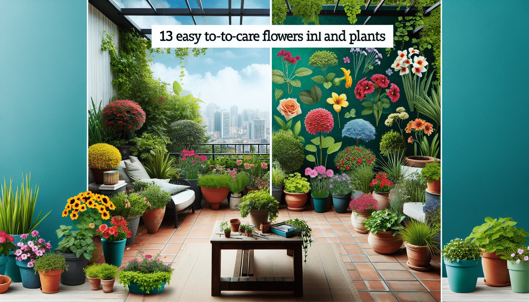 13 Flores y Plantas de Bajo Mantenimiento para Convertir tu Terraza en un Oasis Verde