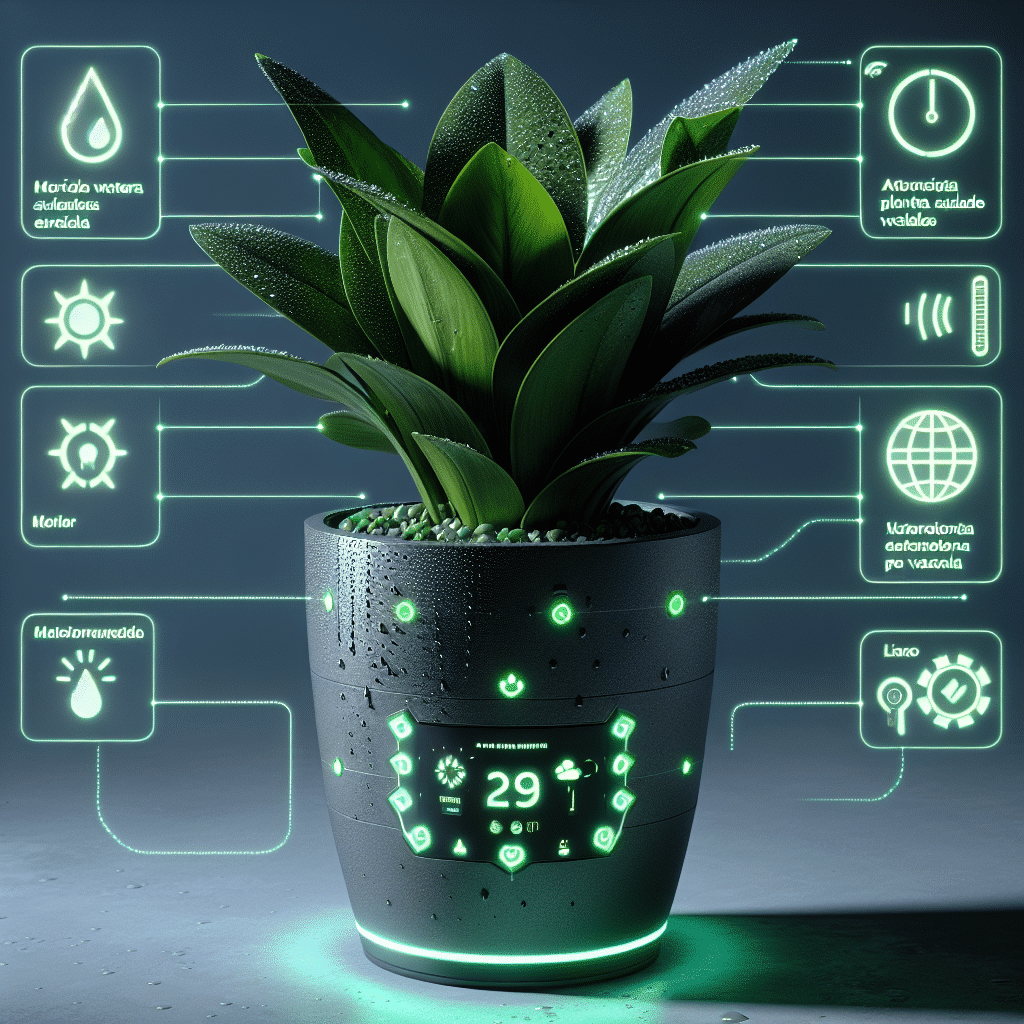 La Maceta Inteligente que Mantiene tus Plantas Saludables Durante tus Vacaciones