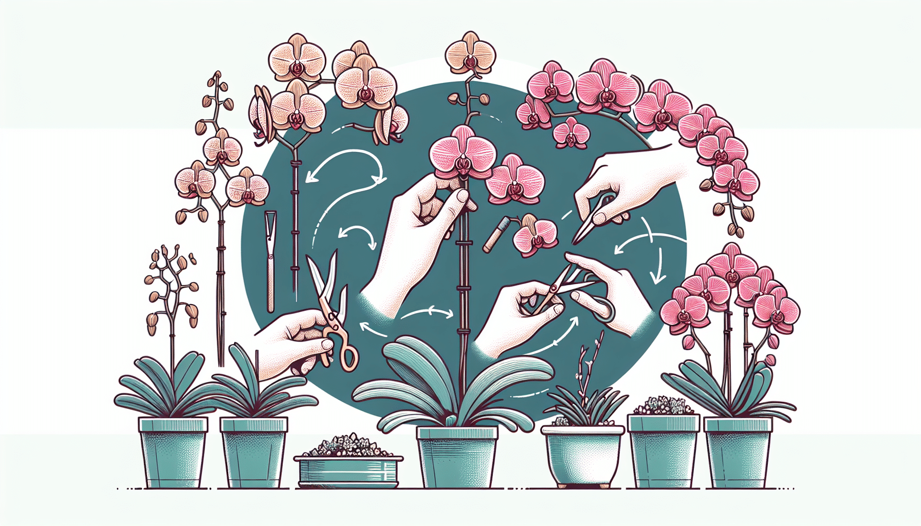 Mantenimiento de Orquídeas: La Importancia de la Poda Post-Floración