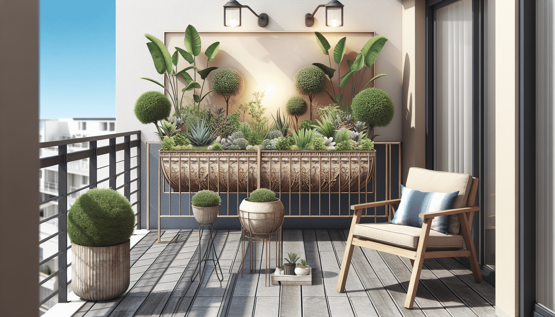 Transforma Tu Balcón Seco en un Paraíso Verde con Esta Estilizada Jardinera