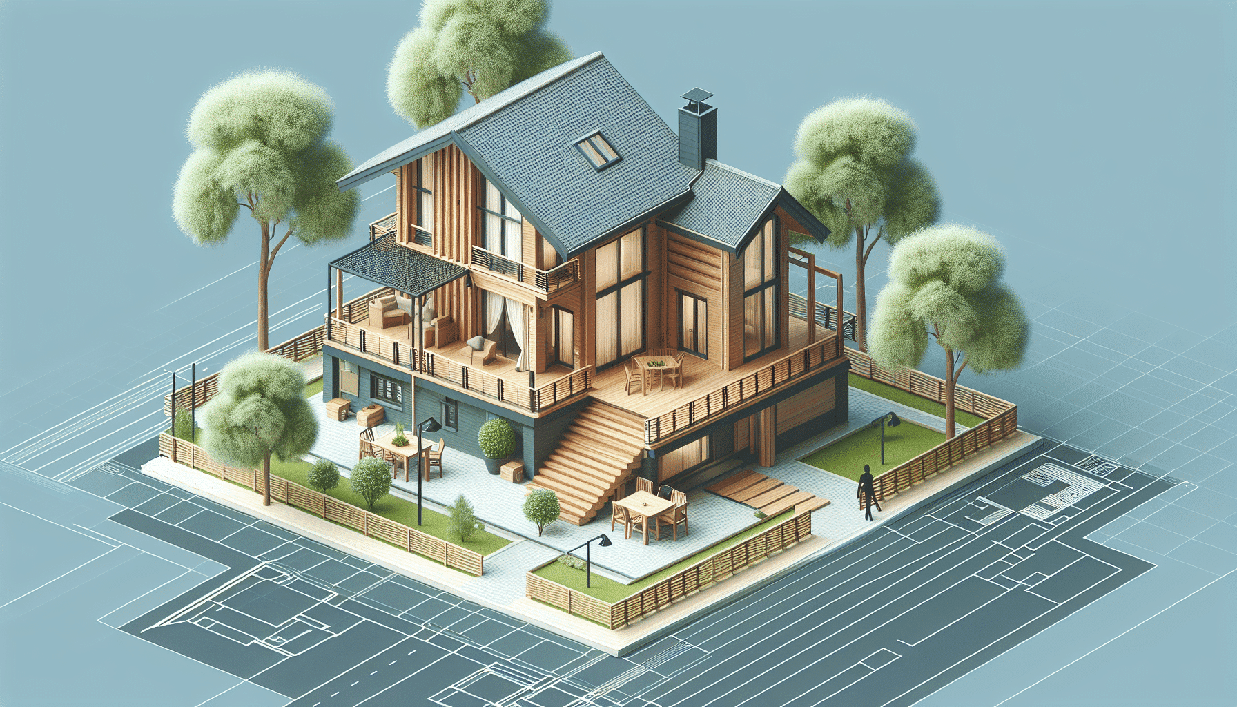 ¡Oferta Imperdible! Moderna Casa De Madera De Dos Plantas Con Terraza A Solo 30,000 Euros, ¡Con Un 25% De Descuento!