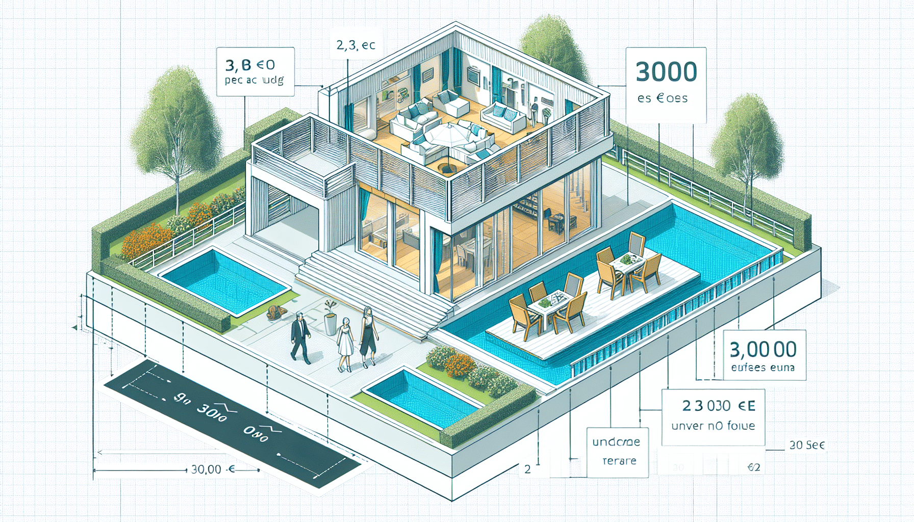 Casa Prefabricada para Familia de 4 con Terraza por Menos de 30,000 Euros