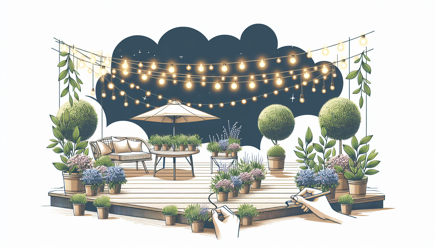 Guirnaldas Elegantes y Asequibles de Tiger para Transformar Tu Terraza