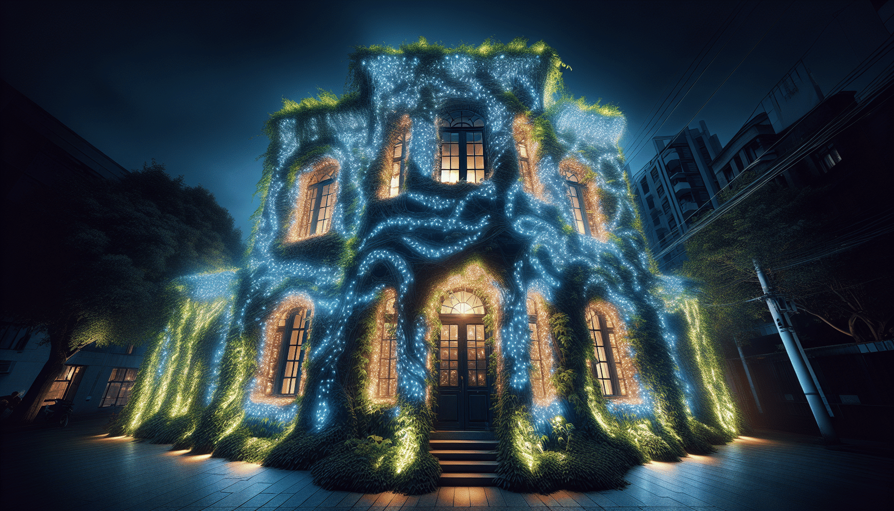 Hiedra Reluciente: La Revolución de los Espacios con Iluminación LED