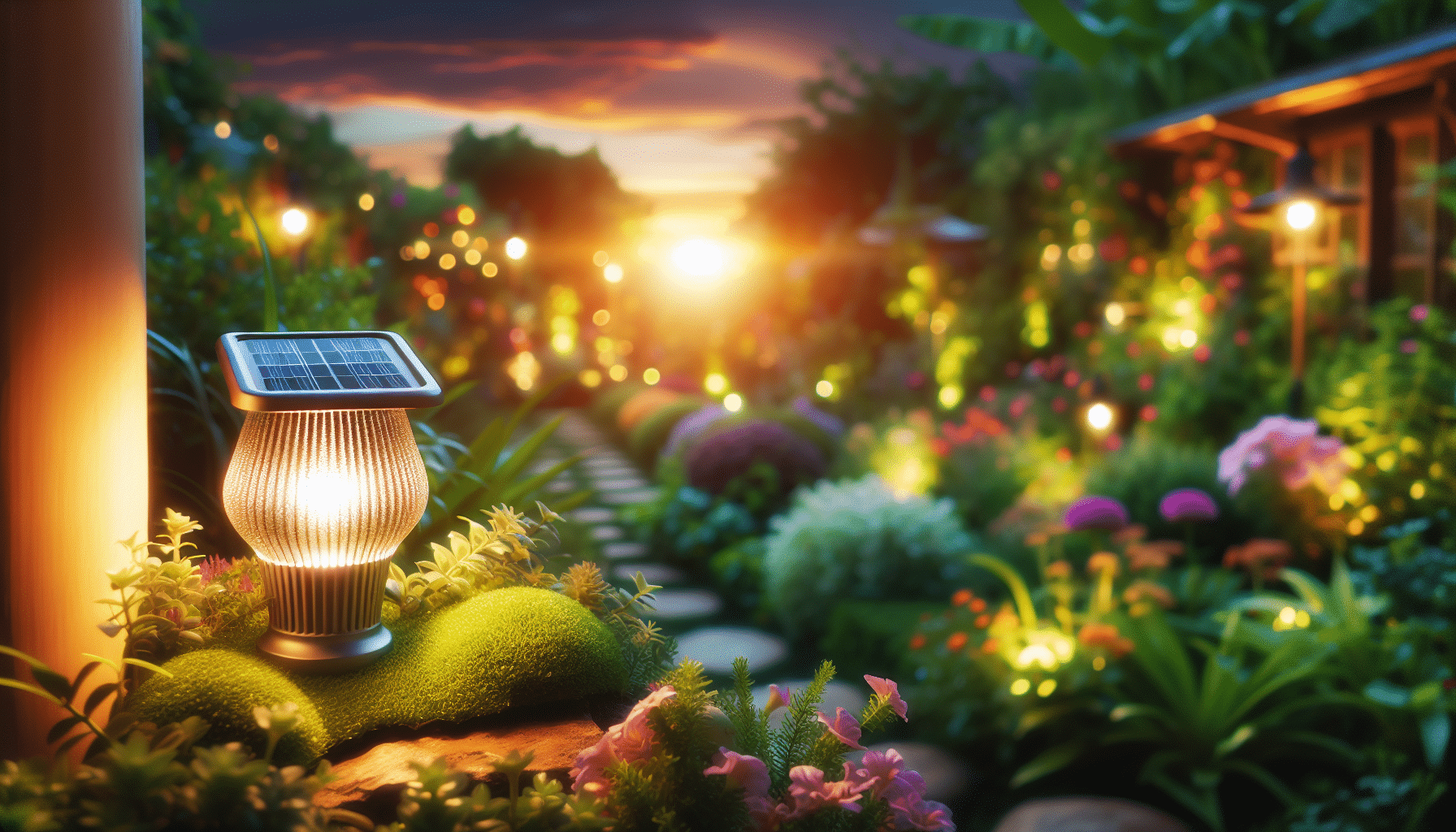 Lámpara Solar: Ilumina y Decora Tu Jardín de Manera Ecológica y Sin Costo Eléctrico