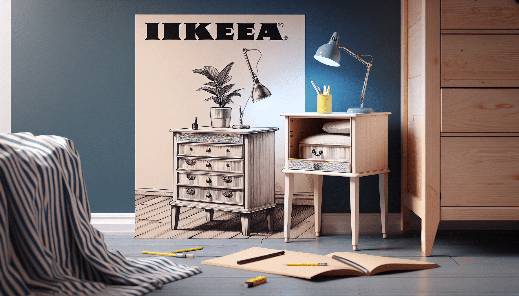 Mesita de Noche de Ikea: Un Toque de Encanto Pin Up para tu Dormitorio
