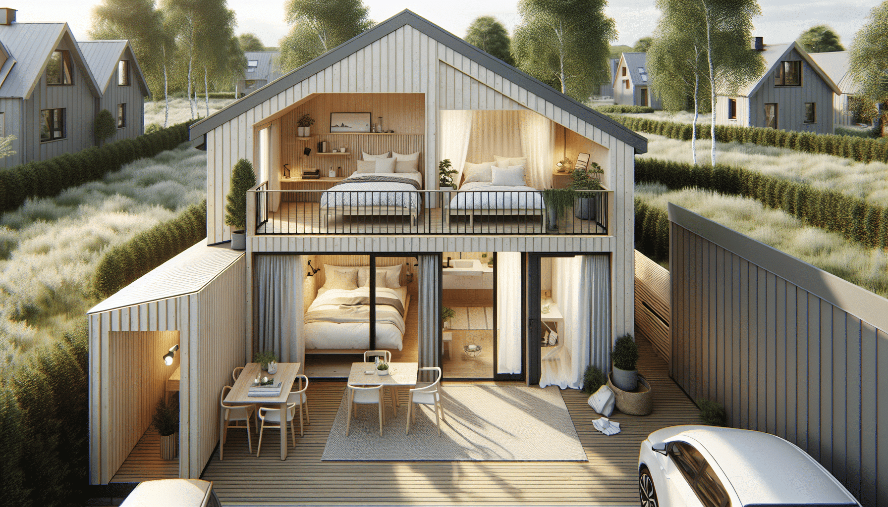 Atractivo Apartamento Nórdico con Dormitorio en Altillo y Espaciosa Terraza