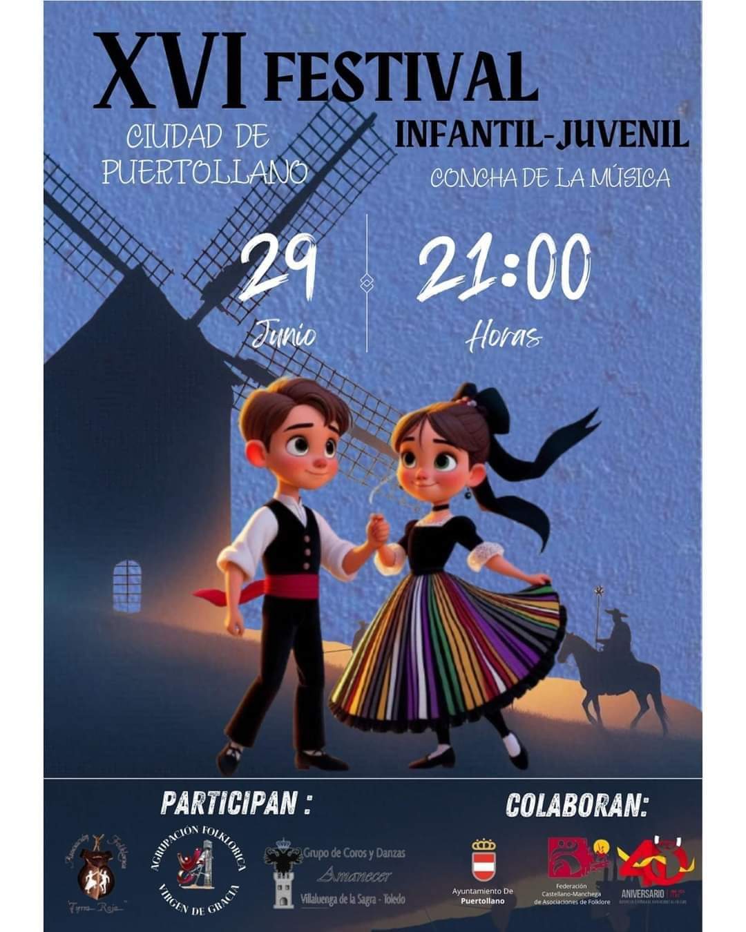 El XVI Encuentro de Tradiciones: Celebrando el Folklore Infantil-Juvenil con Estampas Costumbristas y Jotas