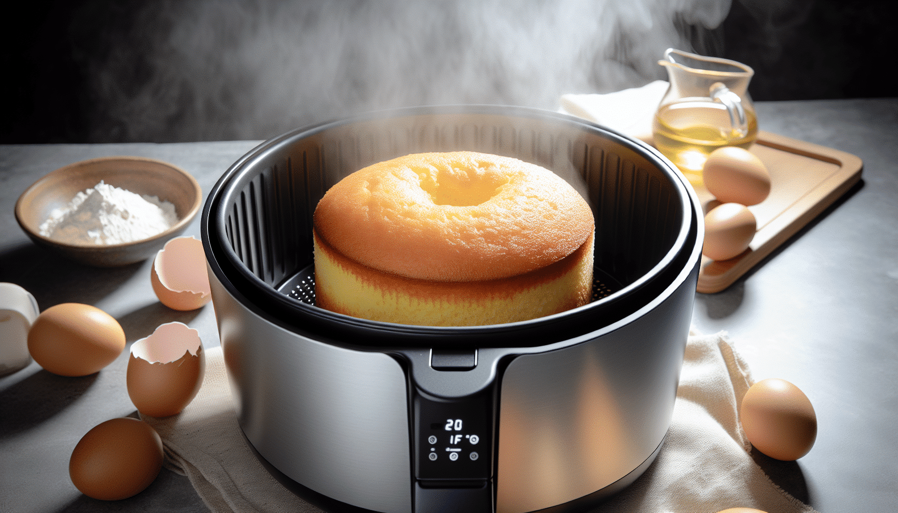 Delicia Esponjosa: Cómo Preparar un Bizcocho en la Air Fryer en Tiempo Récord