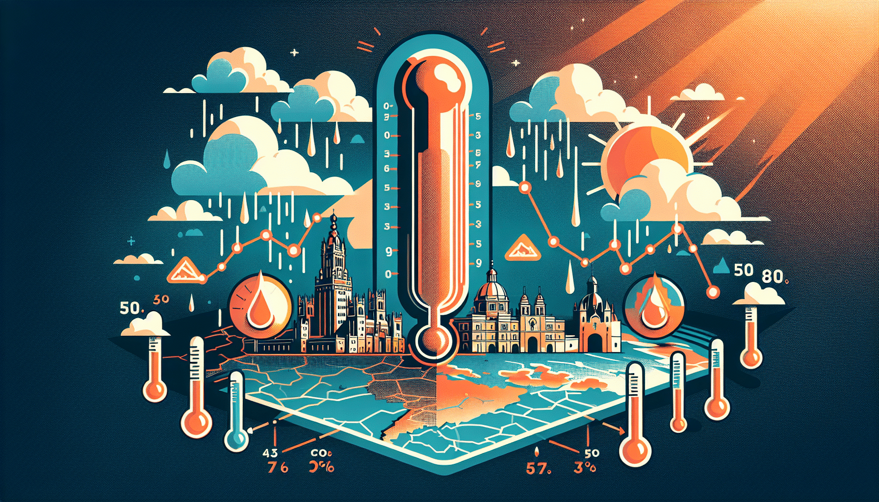Predicción del Descenso de Temperaturas Este Sábado en el Este de Albacete y Cuenca: Pronóstico del Tiempo en Castilla-La Mancha