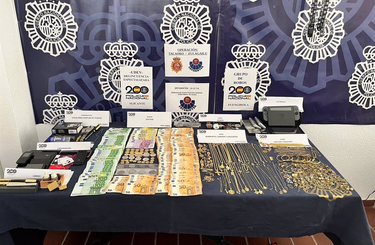 Banda dedicada a robos en casas desarticulada en Toledo y otras ciudades de España