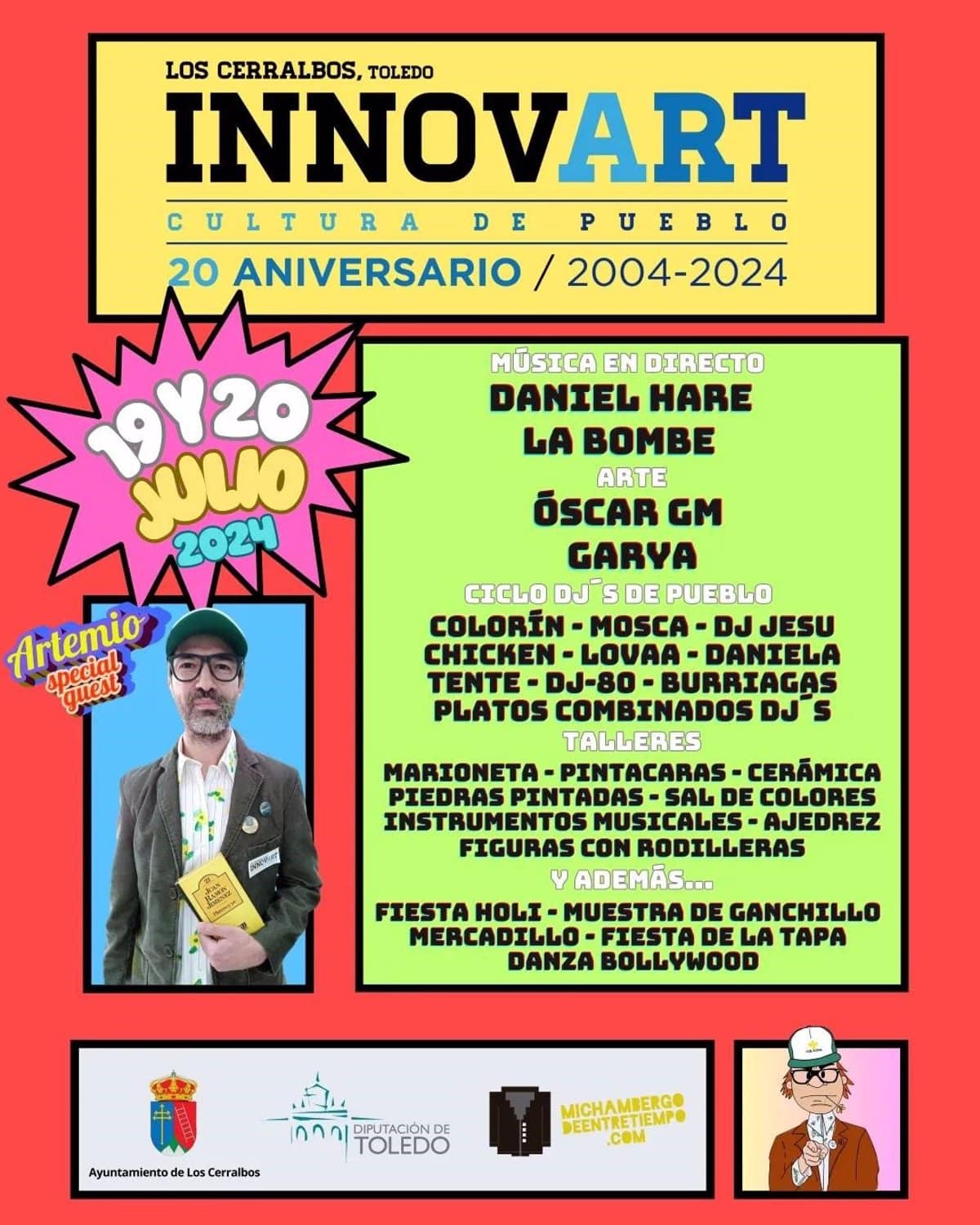 Celebración del 20º Aniversario de Innovart en Los Cerralbos con 30 Eventos para Toda la Familia hasta este Fin de Semana.