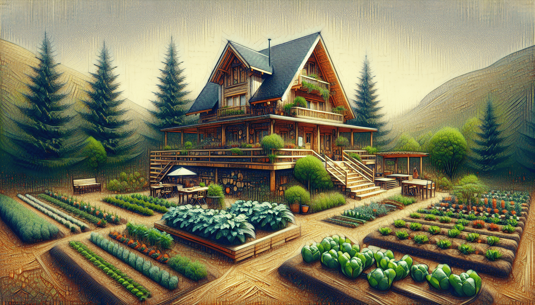 El Refugio Ecológico de Laura Madrueño: Con Muros Gruesos, Madera Abundante y un Huerto en la Sierra de Madrid