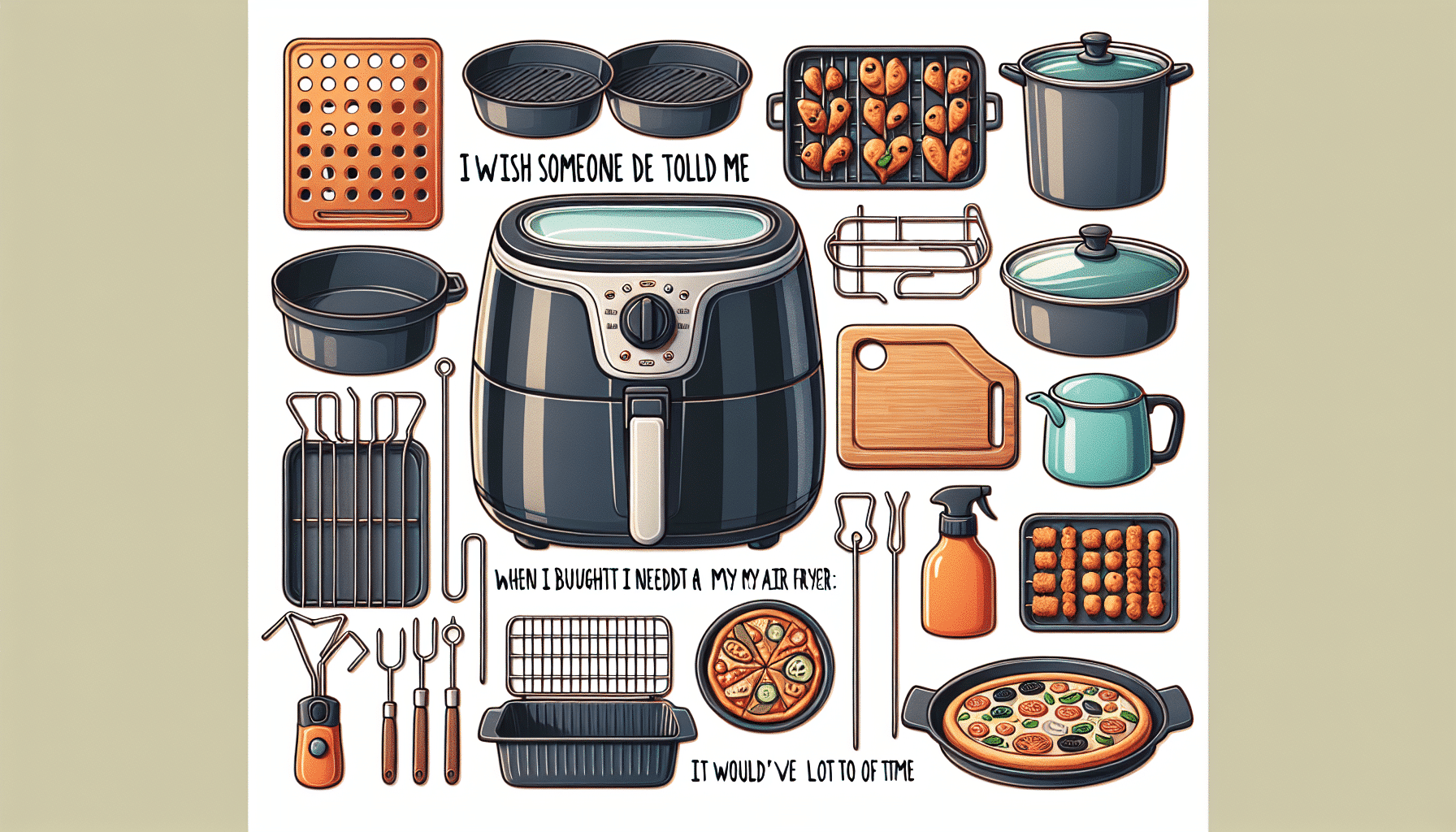 Los Complementos Imprescindibles Para Tu Freidora de Aire Que Nadie Te Contó: Ahorra Tiempo y Esfuerzos Comprar Mi Freidora de Aire: Habría Ahorrado Mucho Tiempo
