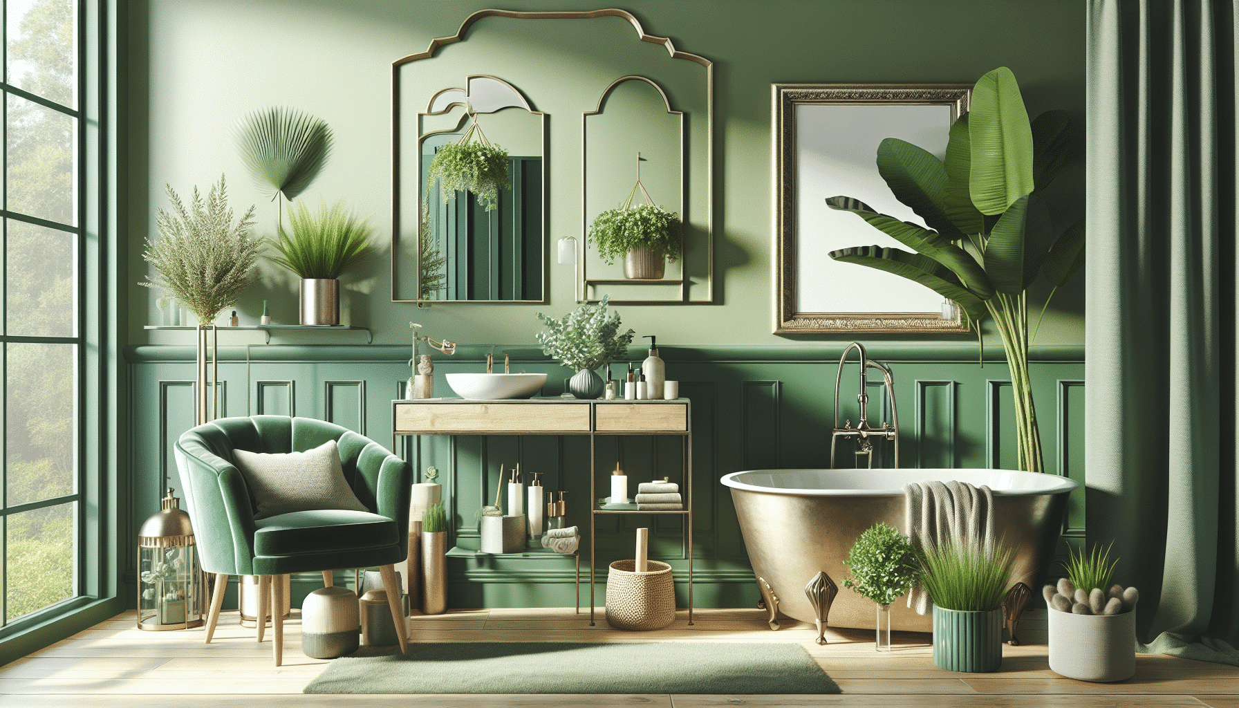 Baños Verdes: Cómo Lograr Elegancia y Frescura en Tu Hogar